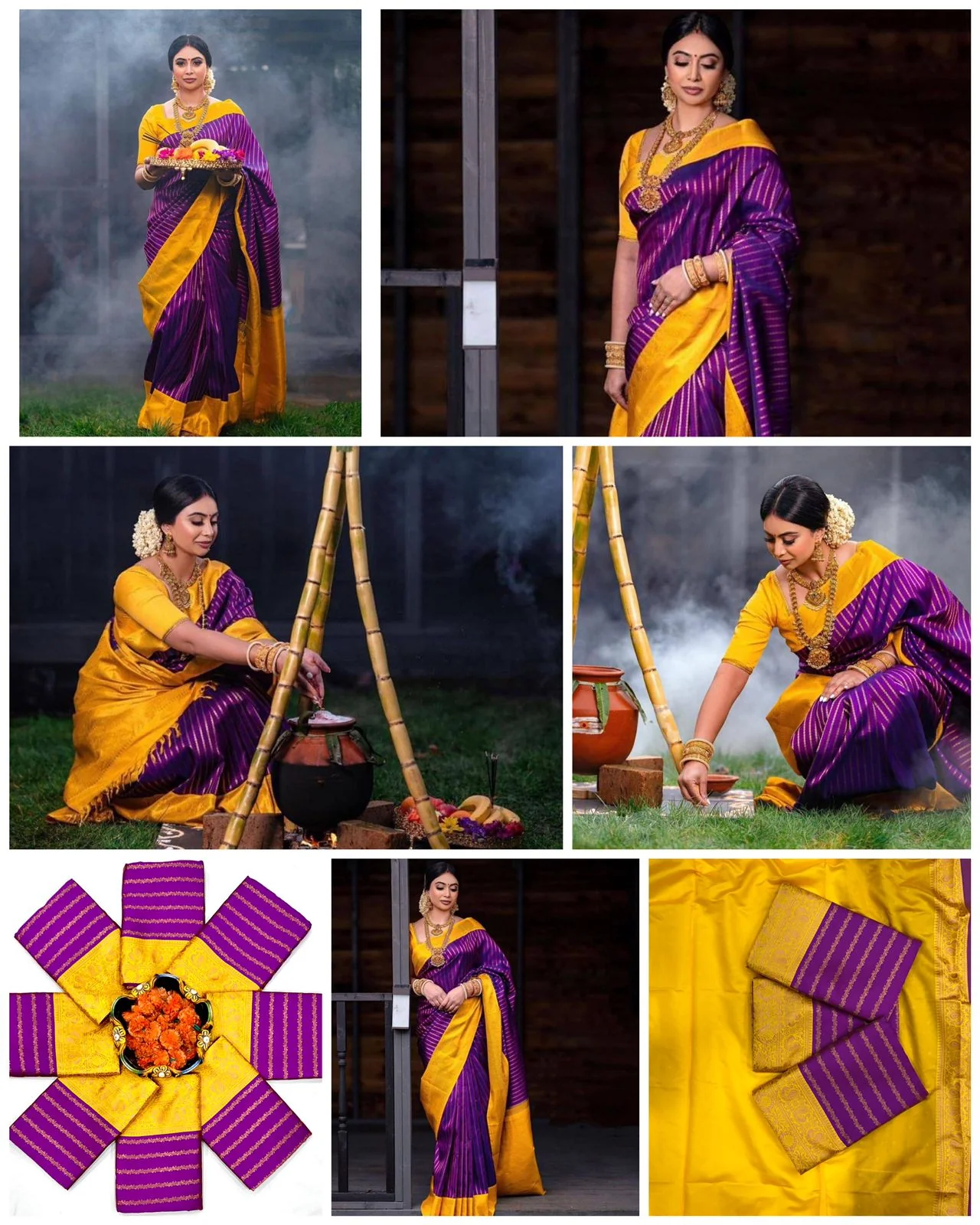 Palatinate Purple Silk Saree With Rich Jacqaurd Pallu