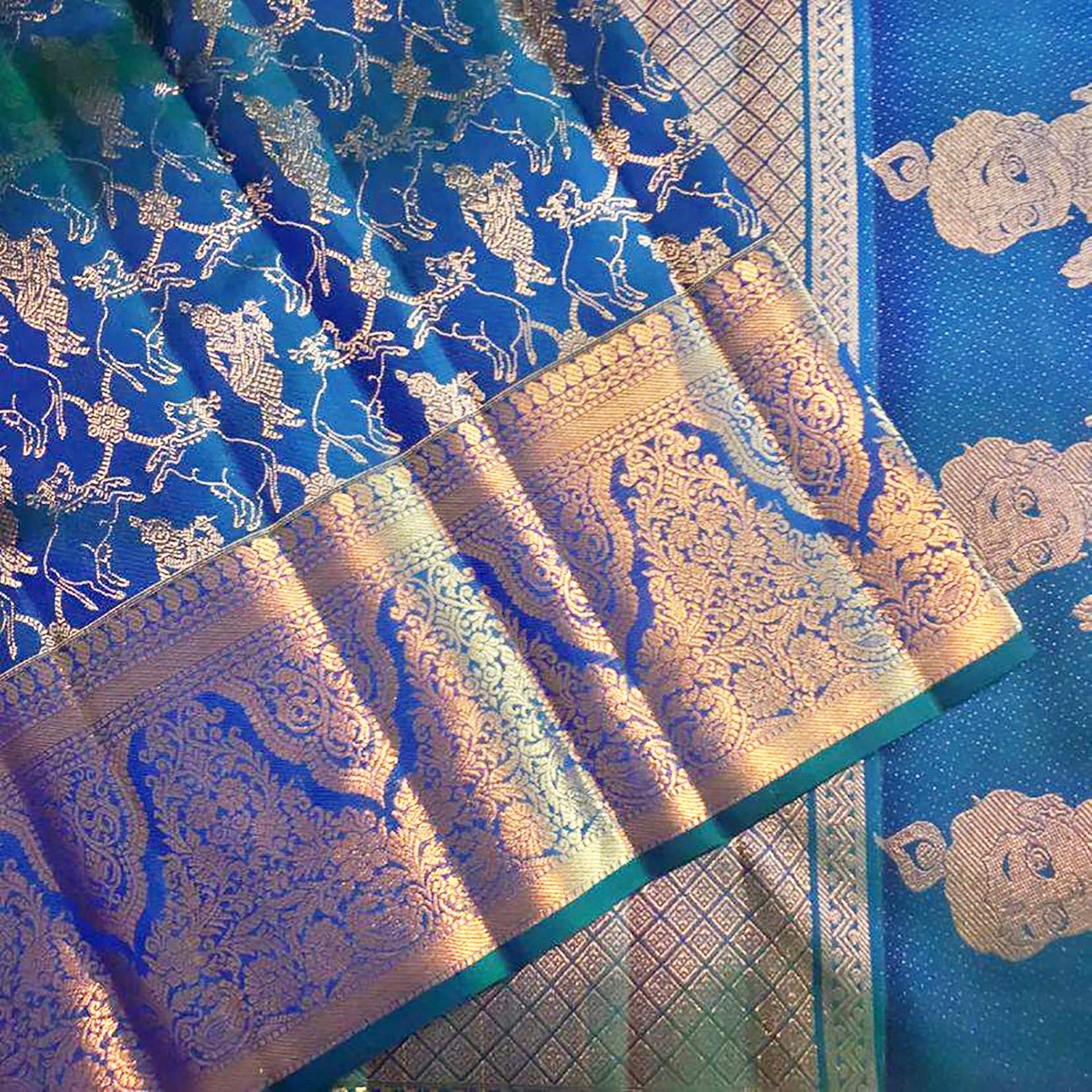 Trending Silk Saree With Rich Pallu & Jacquard Work - Image 5
